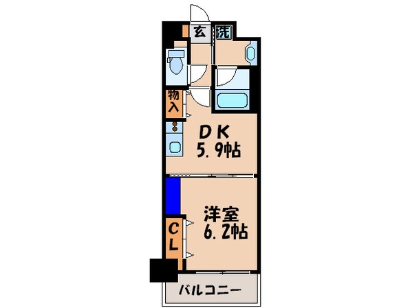 レジディア御所東の物件間取画像